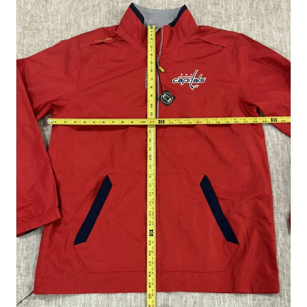 New Reebok Center Ice Kinetic Fit NHL Washington Capitals Jacket Red Mens Size M - Picture 7 of 15